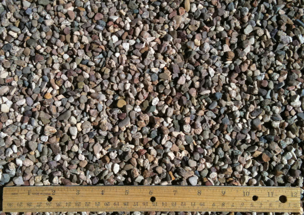 What type of information does a gravel size chart provide?
